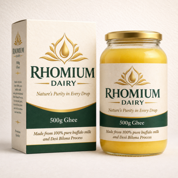 Rhomium Dairy Buffaloes Ghee | Buffalo Ghee | 500 Gram
